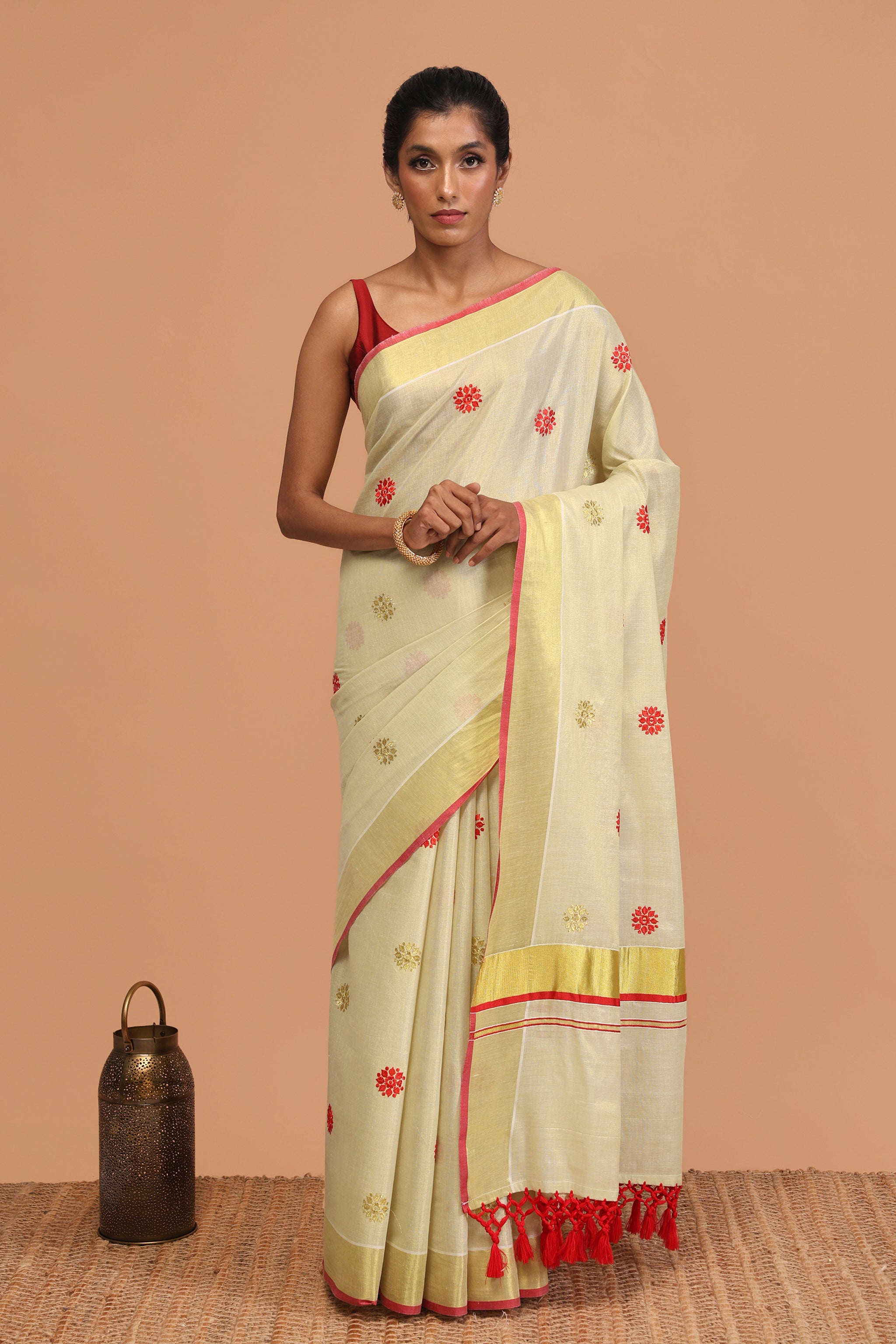 Swarnamalli Blossom Blaze Kasavu