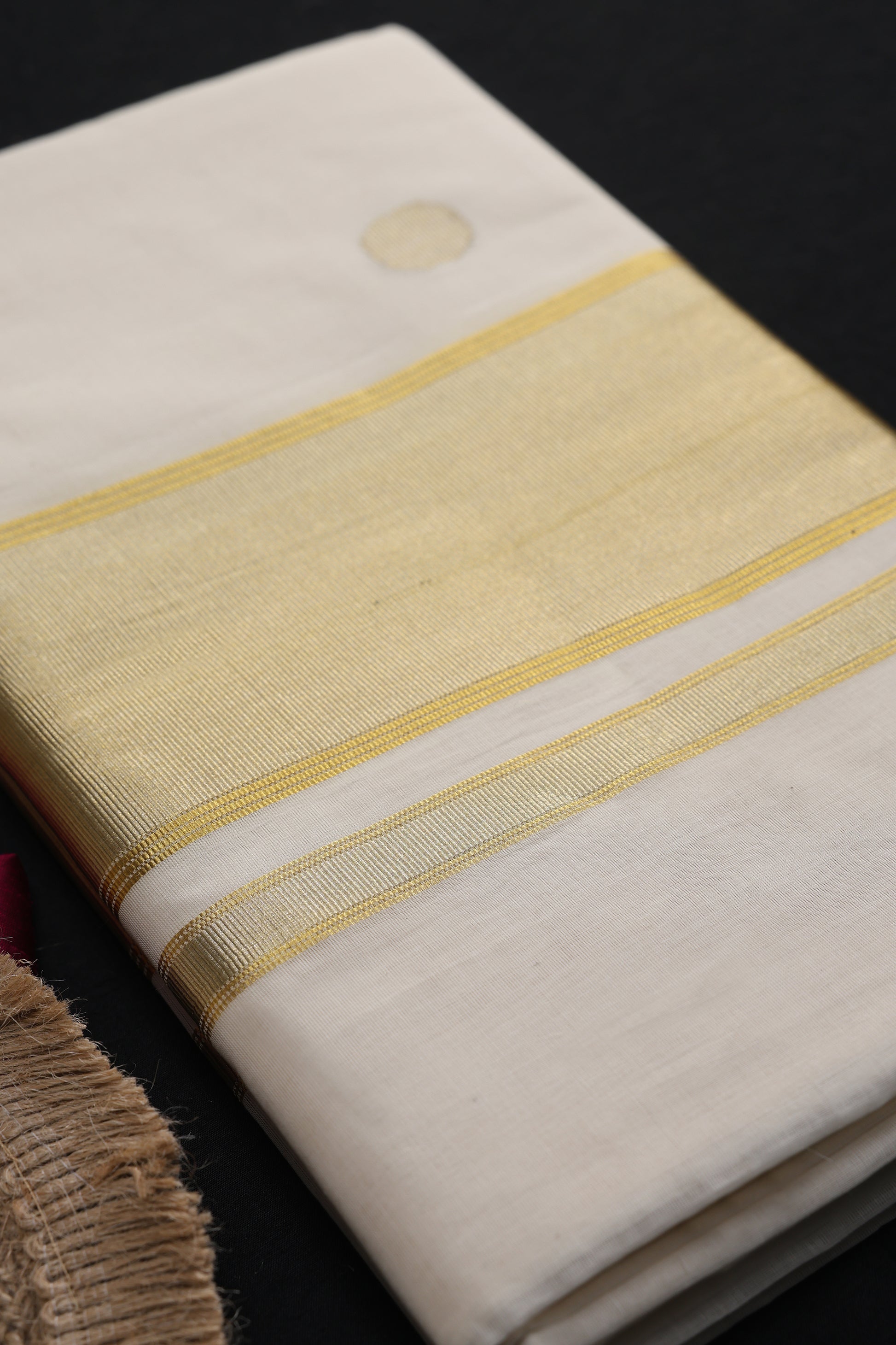 Lakshmipriya Golden Bloom Butta Saree