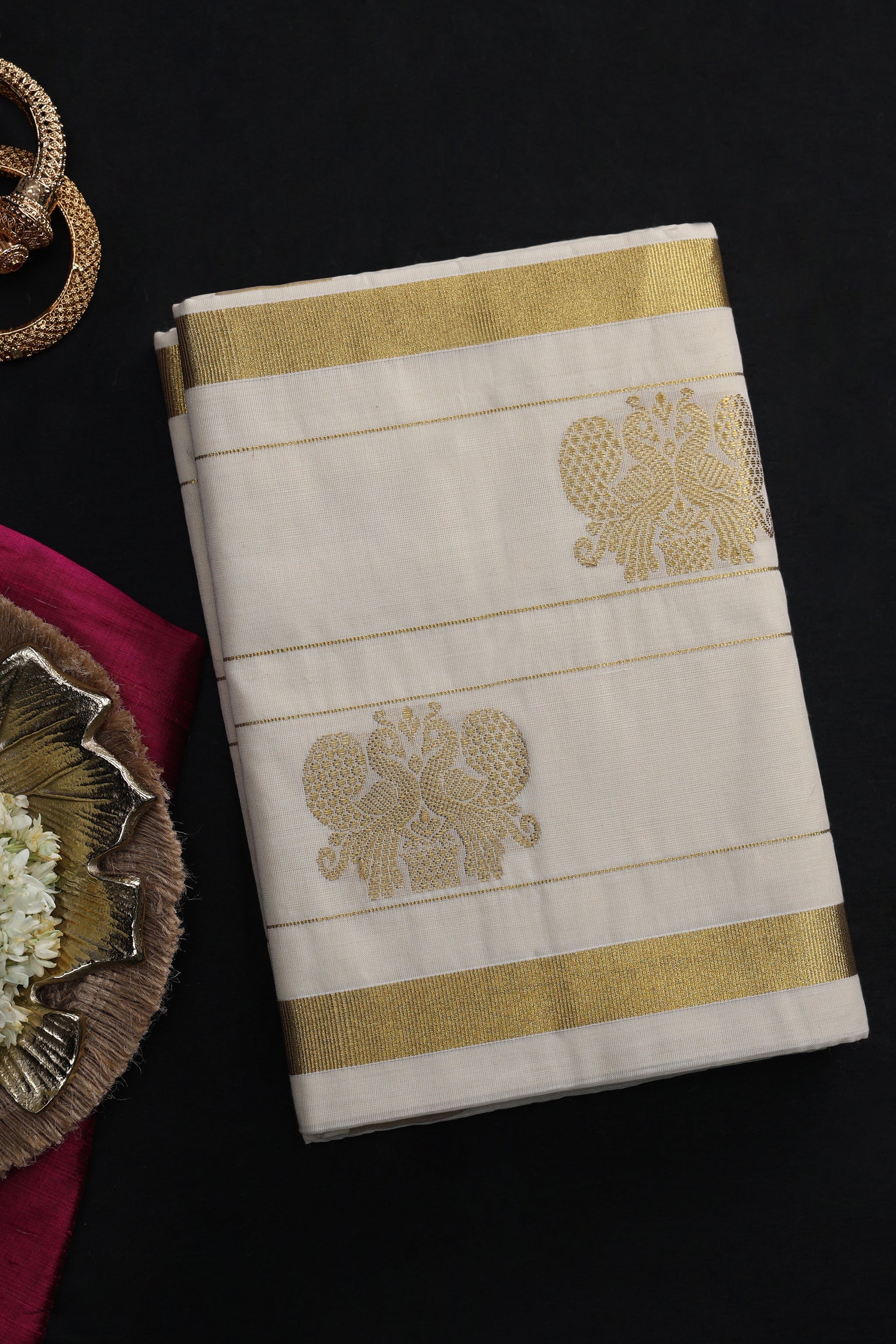 Mahira Petal Woven Kasavu