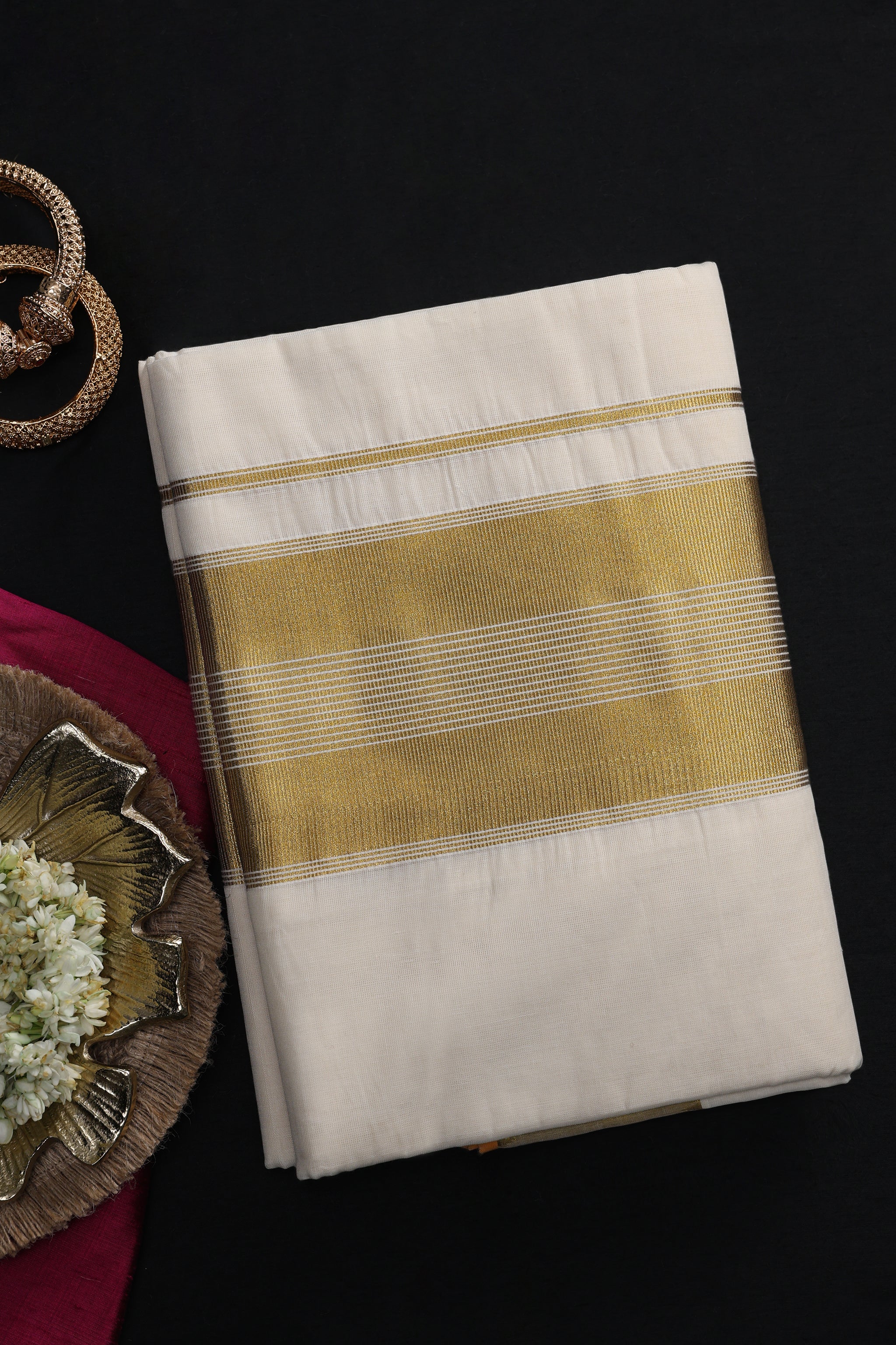 Pavitra Ivory Whisper Kasavu