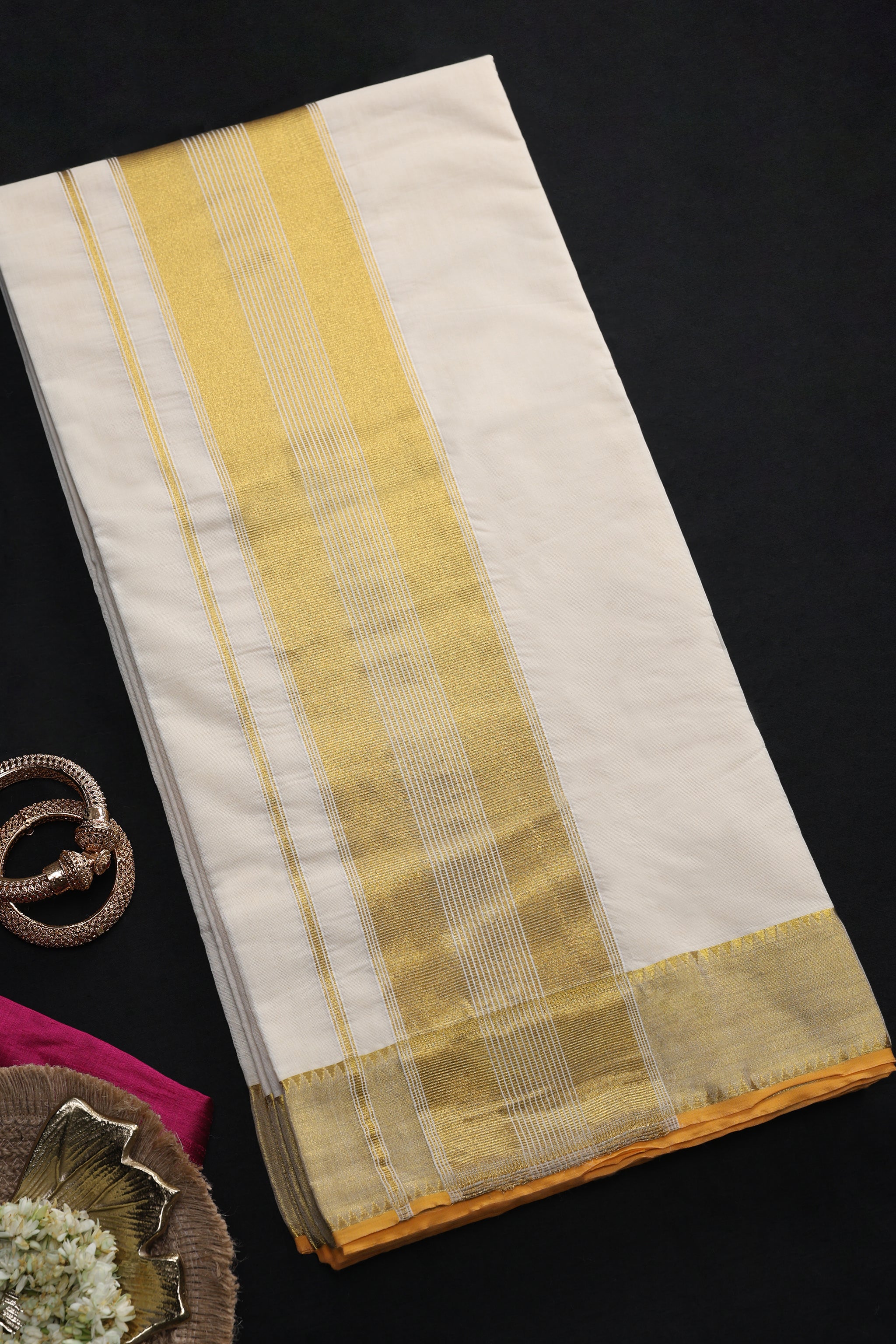 Pavitra Ivory Whisper Kasavu