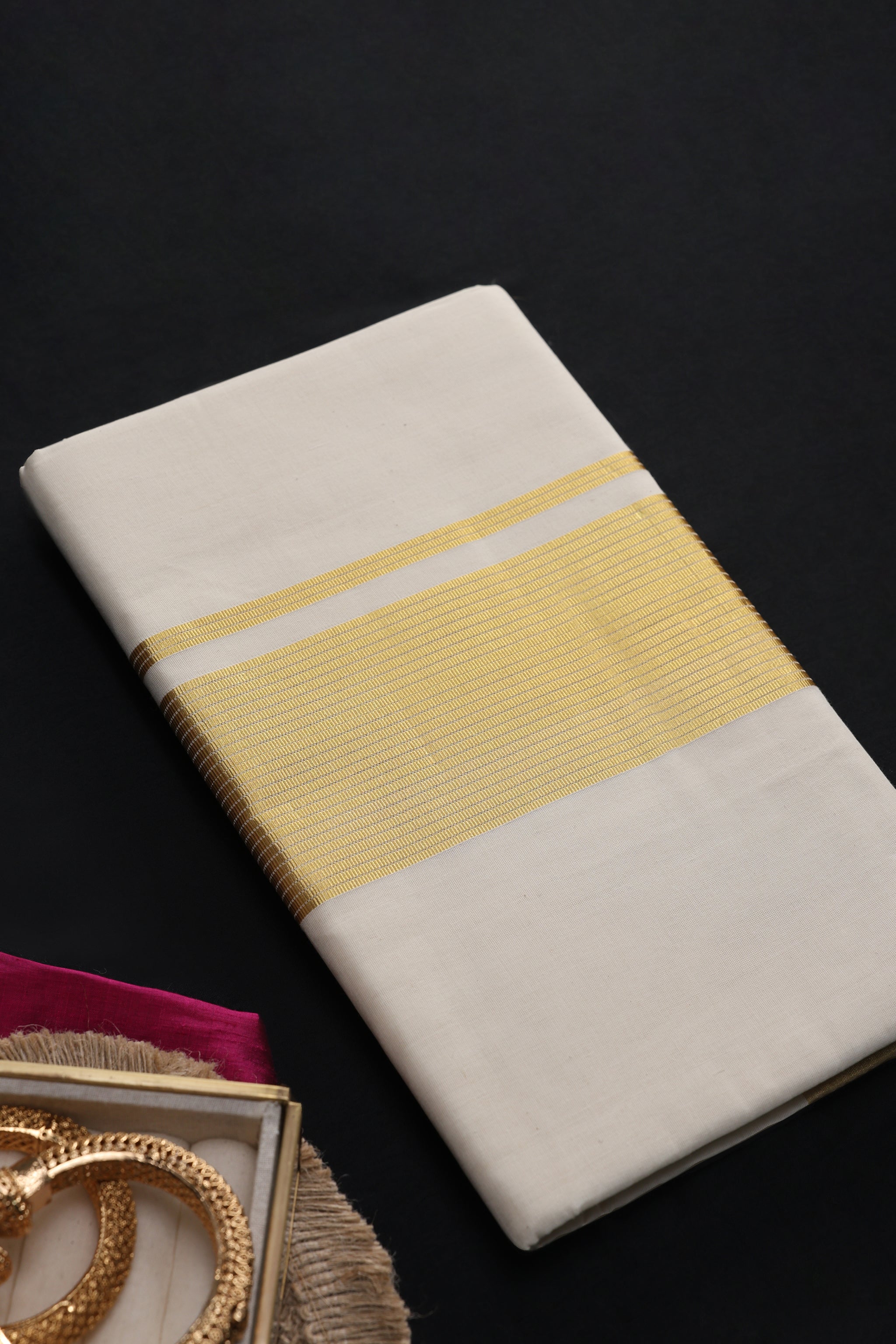 Rania Heritage Kara Gold Kasavu