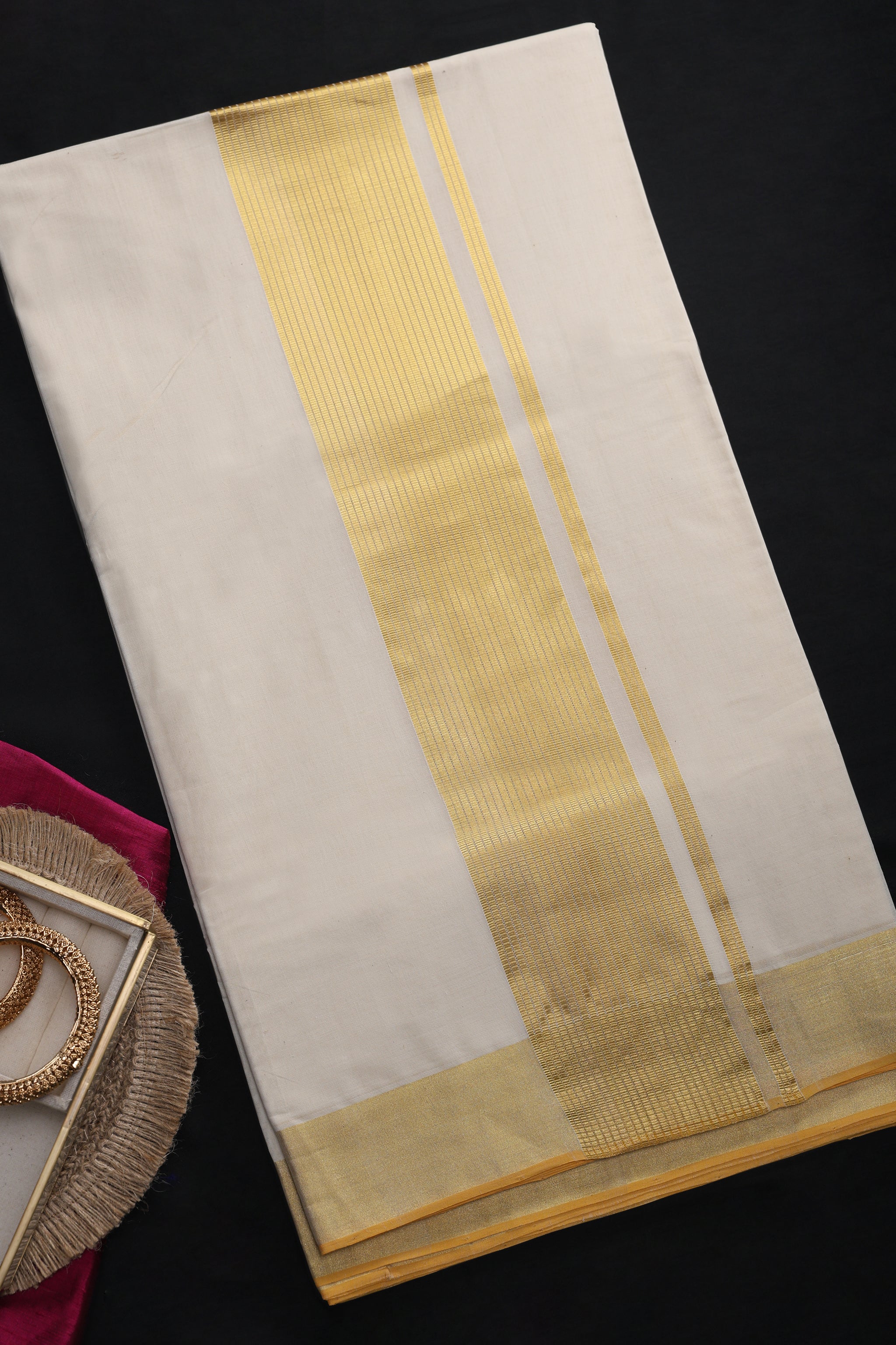 Rania Heritage Kara Gold Kasavu