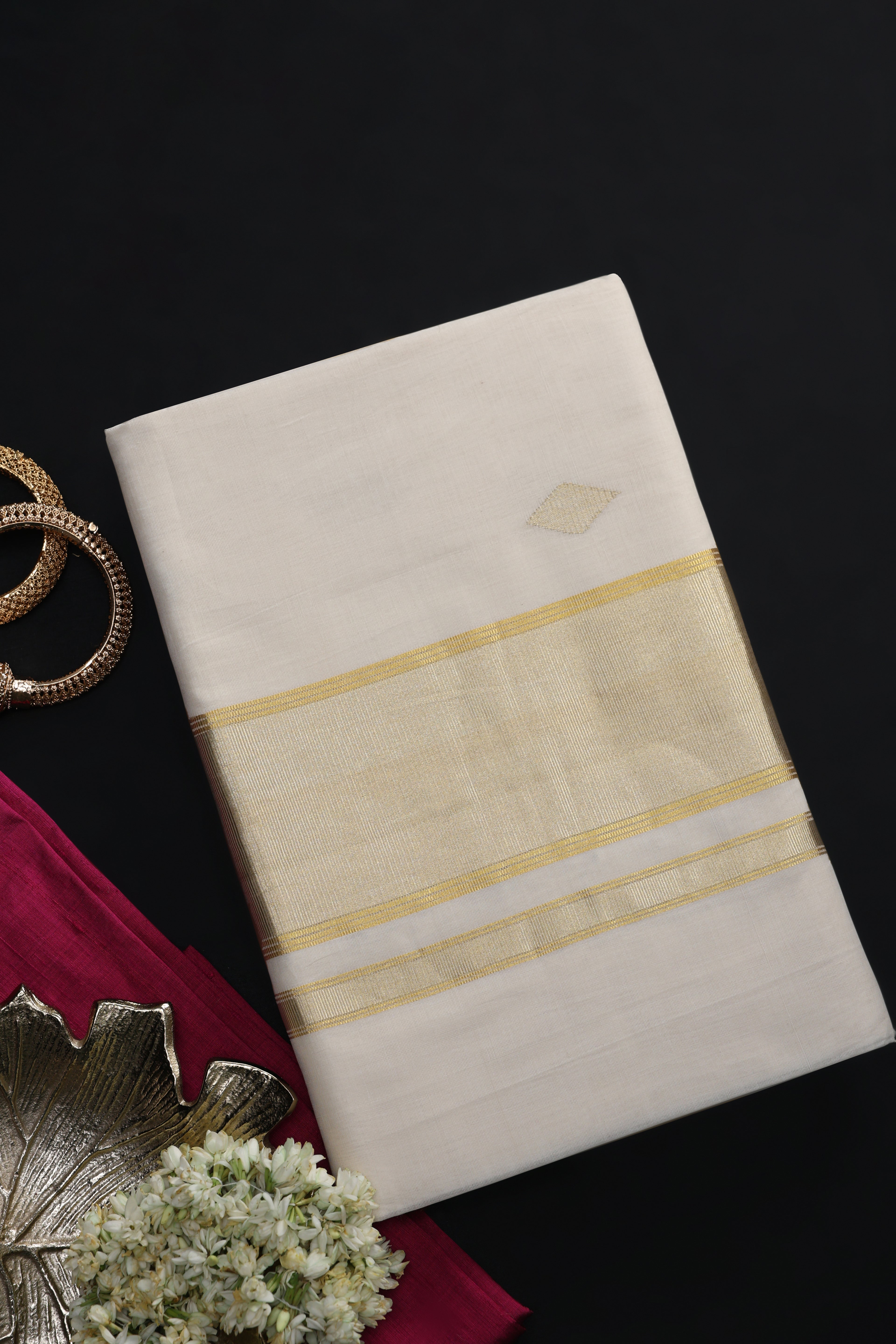 Soundarya Diamond Dream Gold Saree