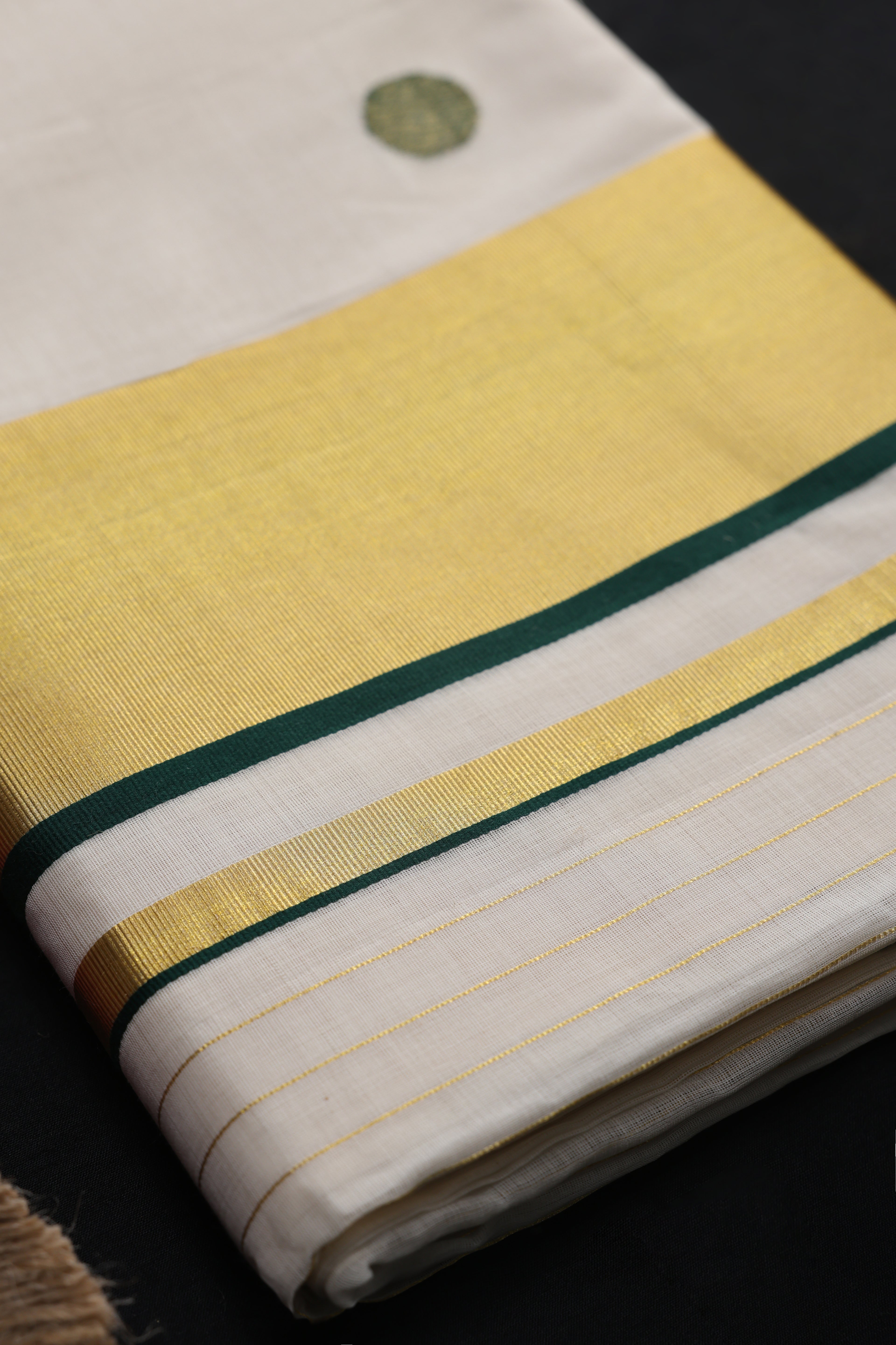 Sridevi Emerald Whimsy Kasavu