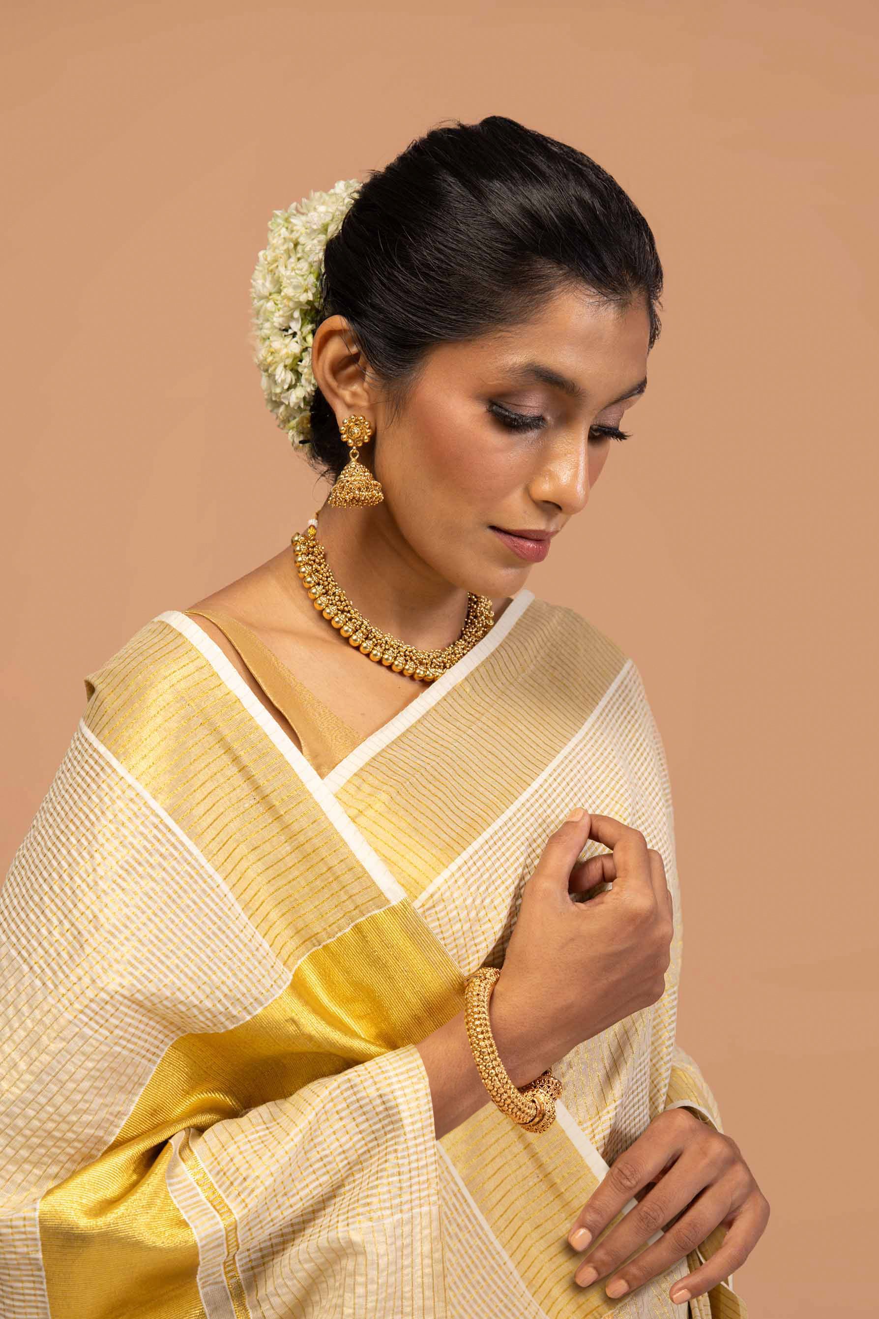 Thangam Heritage Kasavu no tassel